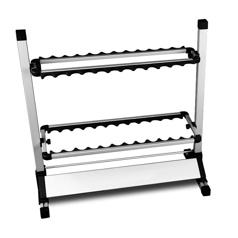 EASY BIG Fishing Rod Rack - Aluminum Alloy Rod Holder, Holds Up to 24 Rods, Fishing Pole Storage Organizer for Garage or Home - Image 2